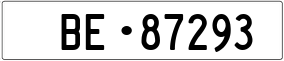 Trailer License Plate